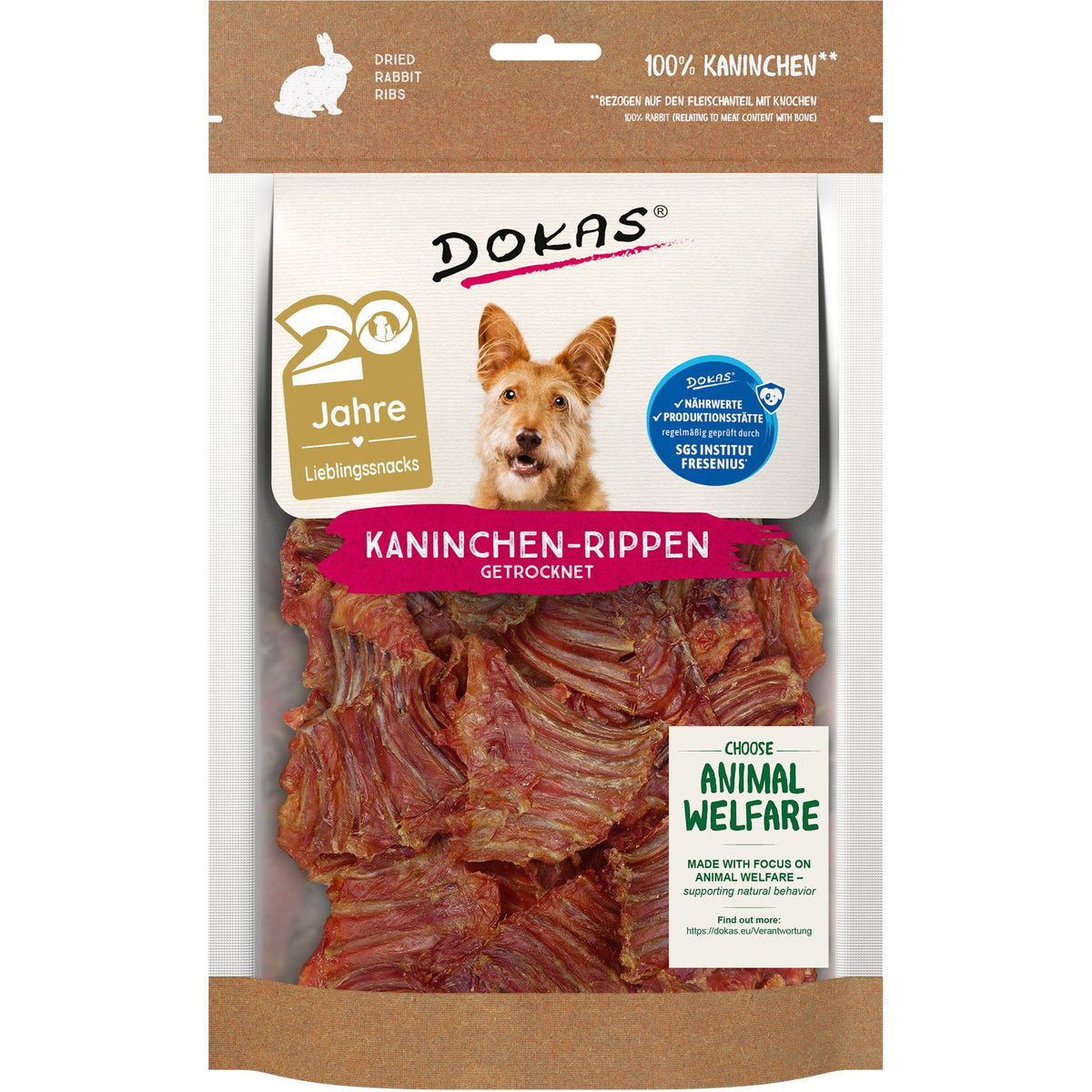 Dokas Kaninchen-Rippen mit Fleisch, 100g