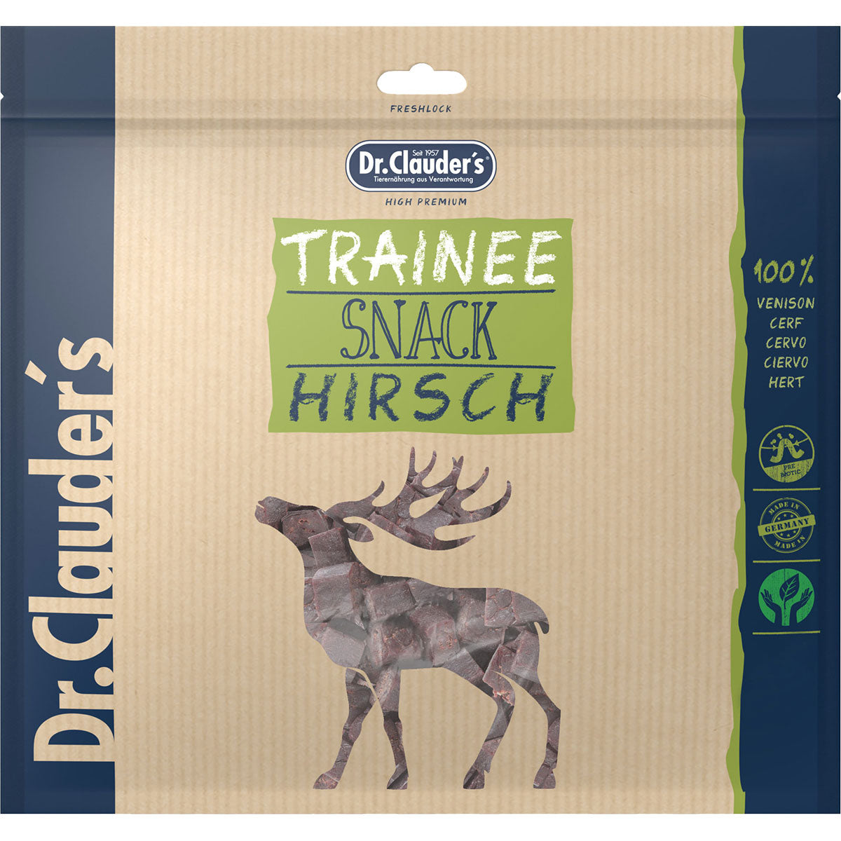 Dr. Clauders Trainee Snack Hirschfleisch, 500g