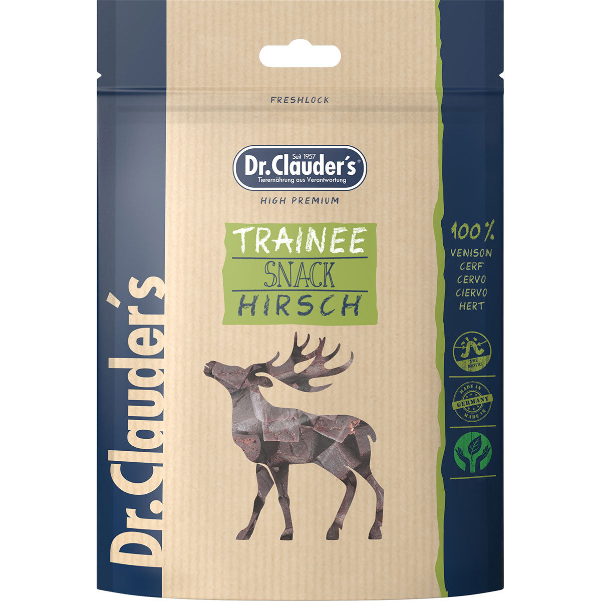 Dr. Clauders Trainee Snack Hirschfleisch, 80g