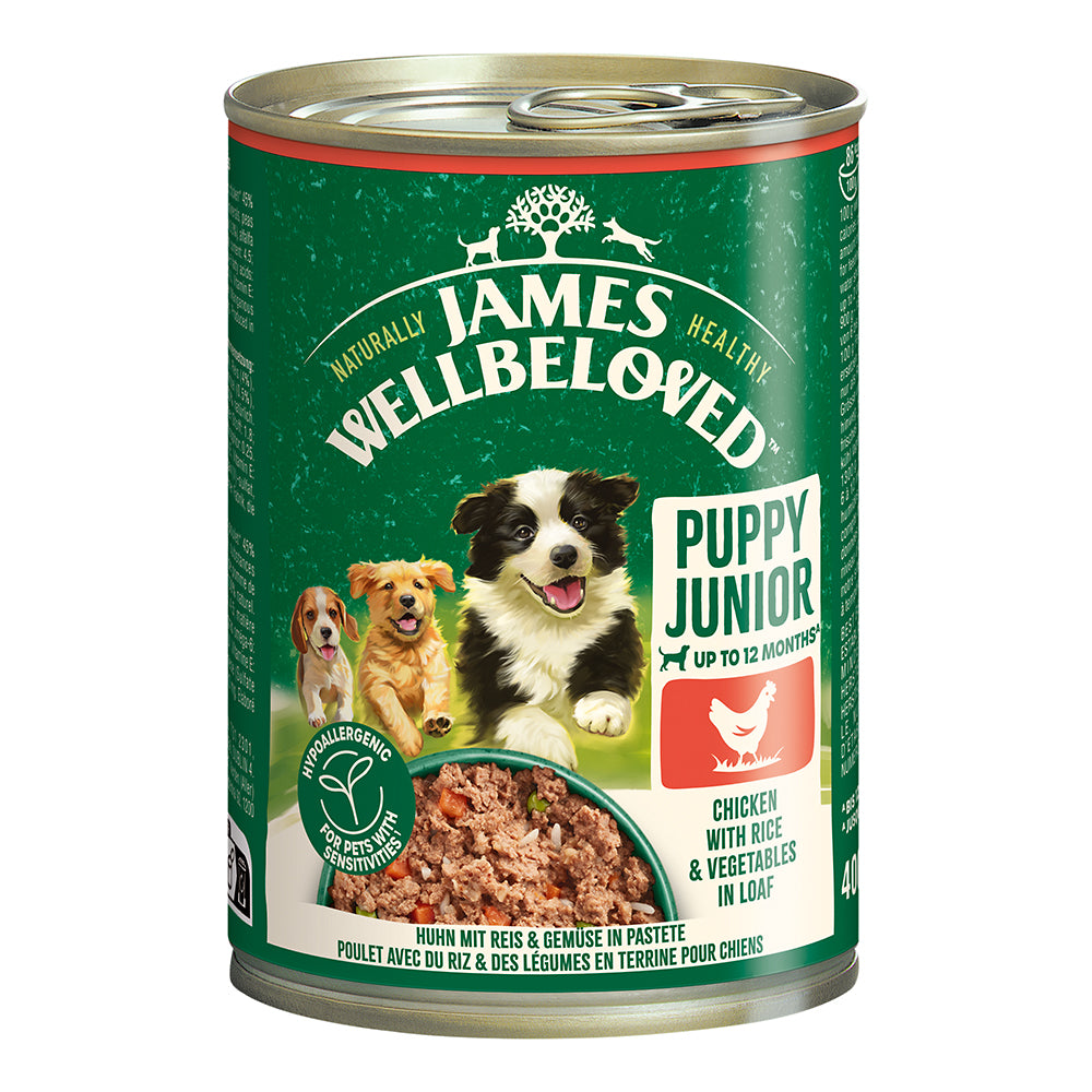 James Wellbeloved Junior Huhn mit Reis &amp; Gemüse in Pastete 400g