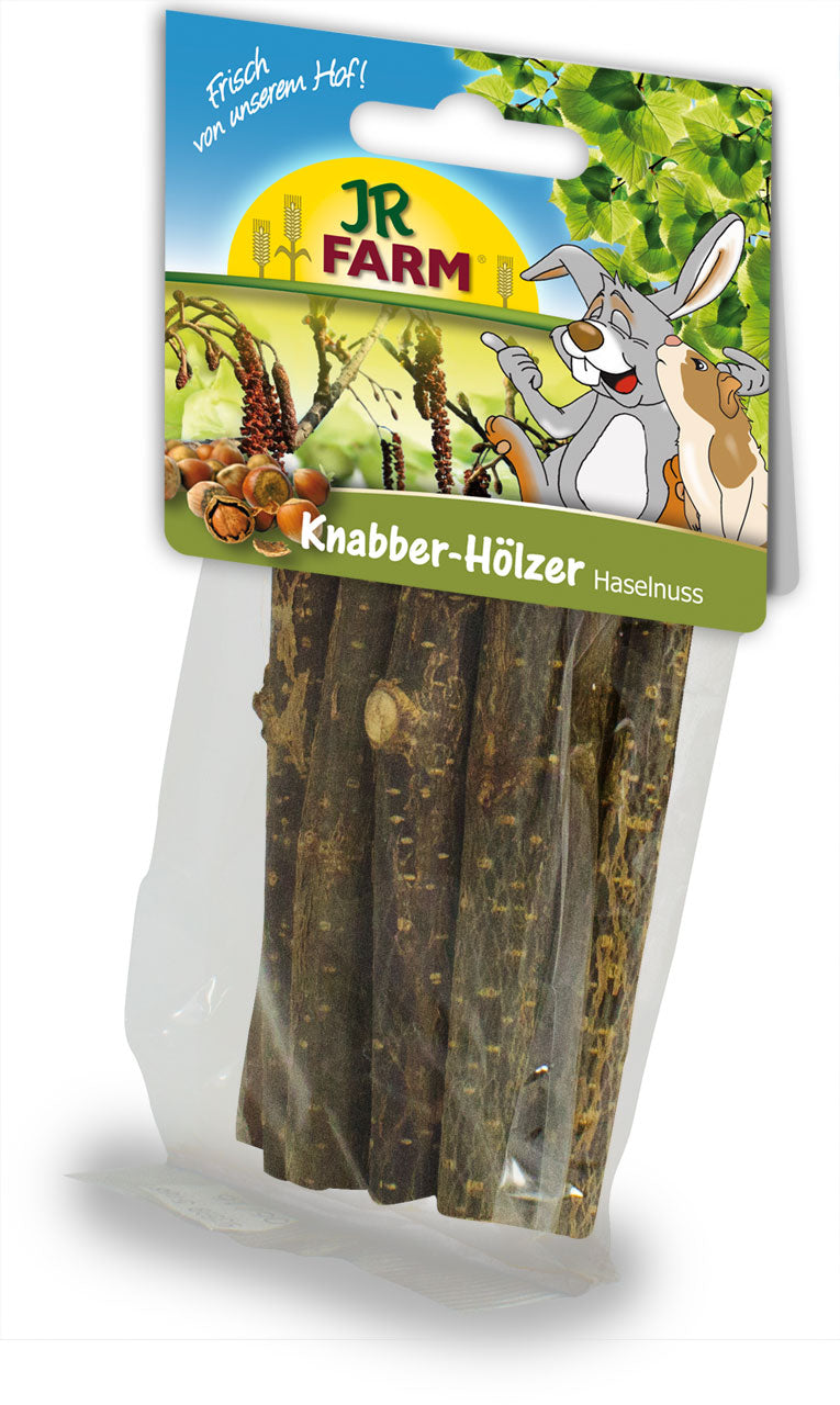 JR Farm Knabber-Hölzer Haselnuss, 2-5 Stück