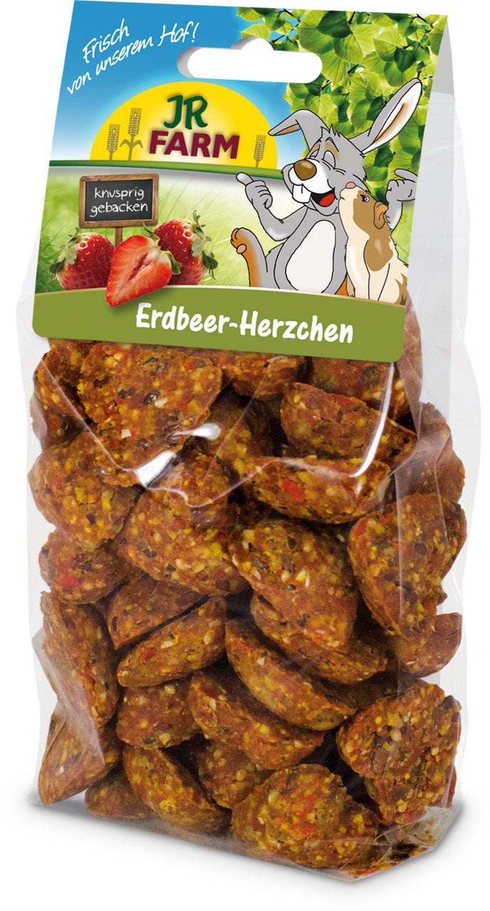 JR Farm Nager Erdbeer Herzchen, 150g