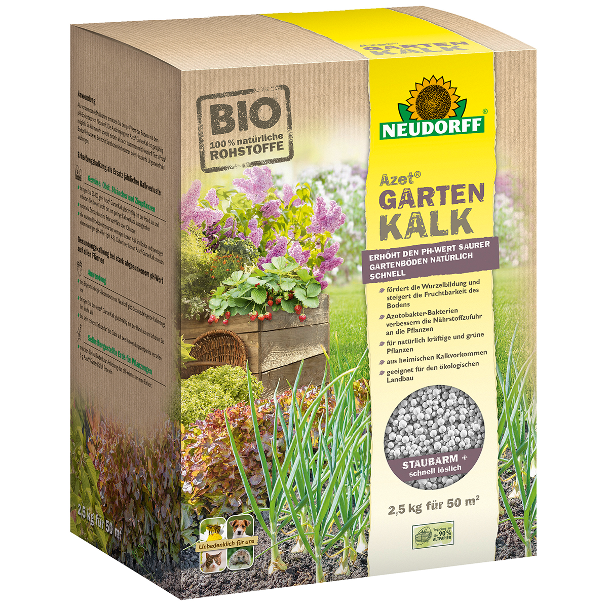 Neudorff Azet Gartenkalk, 2,5kg