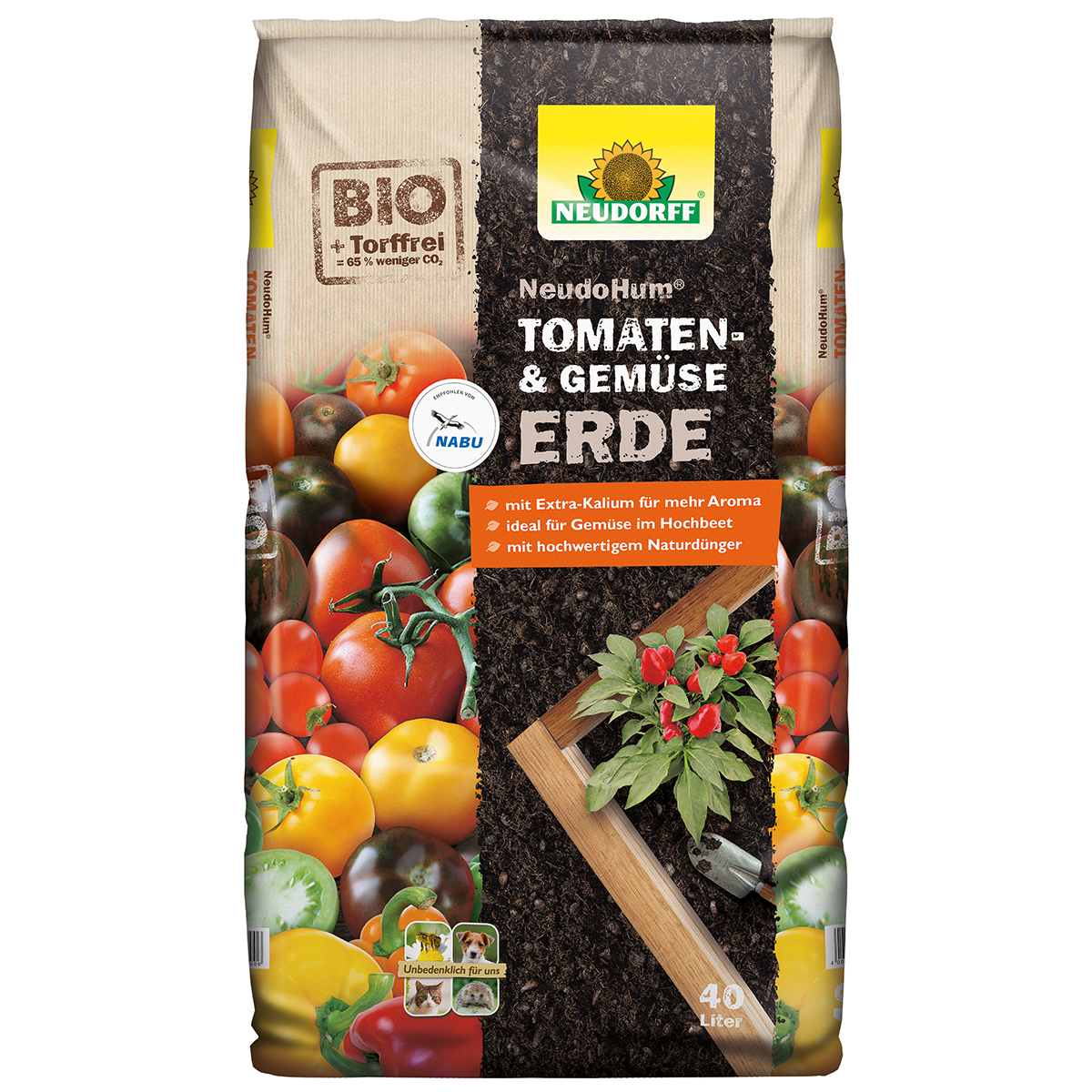 Neudorff NeudoHum Tomaten- und Gemüseerde, 40 L