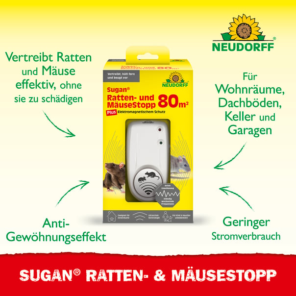 Neudorff Sugan Ratten-&amp;MäuseStopp 30 m² Beschreibung