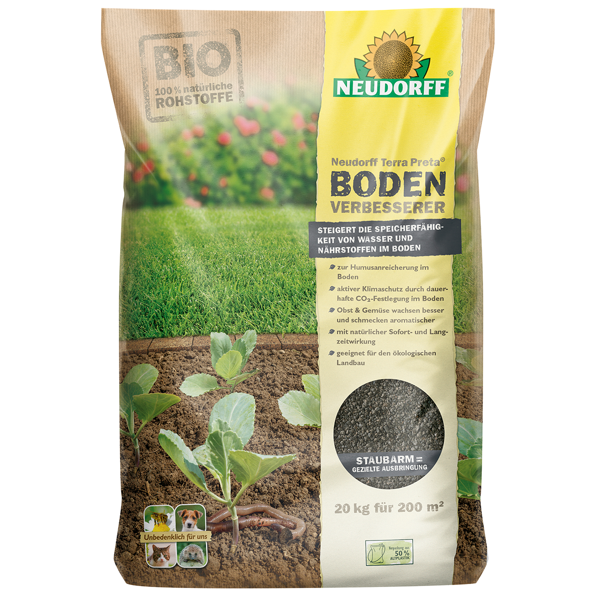 Neudorff Terra Preta BodenVerbesserer, 20 kg