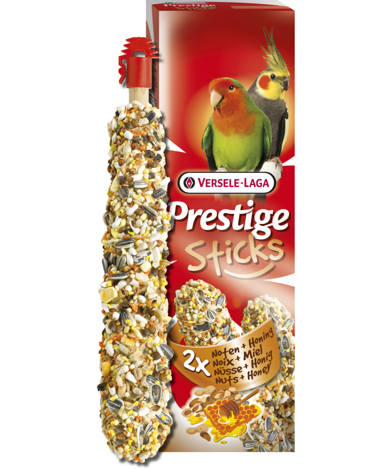 Prestige Sticks Großsittiche Nüsse & Honig, offen