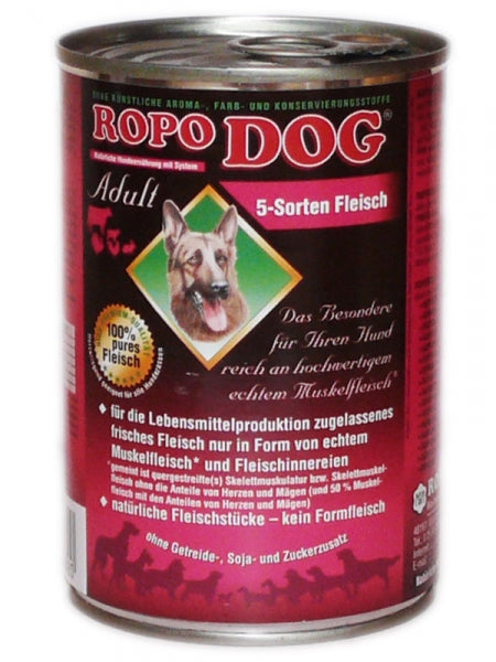 RopoDog 5 Sorten Fleisch, 400 g