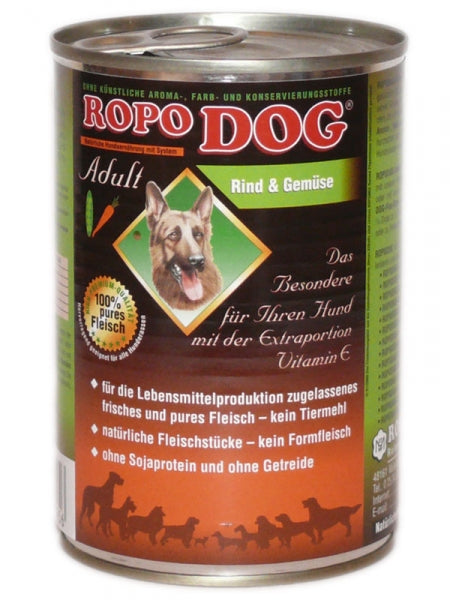 RopoDog Rind & Gemüse, 400 g