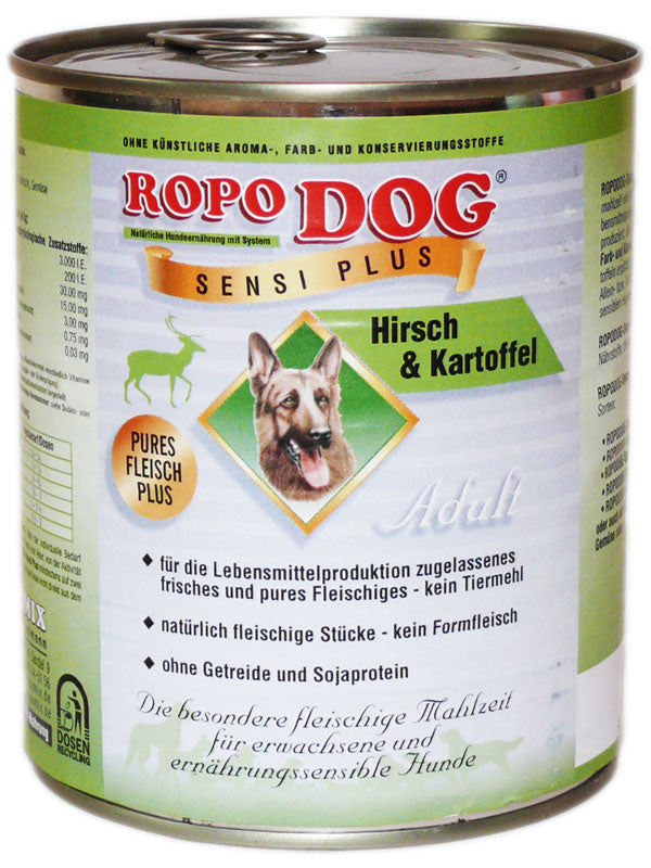 RopoDog Sensi Plus Hirsch & Kartoffel, 800 g