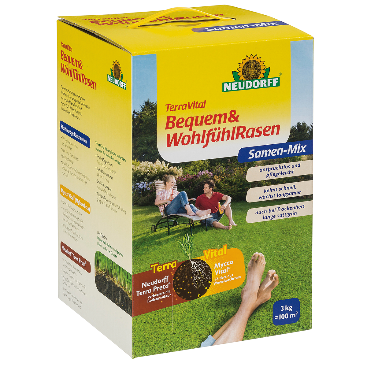 TerraVital Bequem & WohlfühlRasen von Neudorff, 3kg