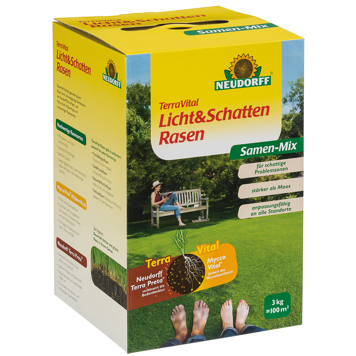 TerraVital Licht & SchattenRasen von Neudorff, 3kg