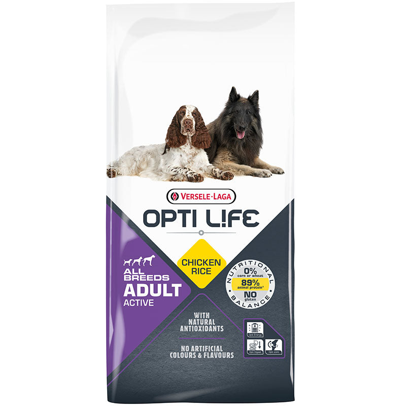 Versele-Laga Opti-Life Adult Active All Breeds, 12,5kg