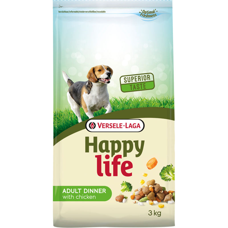 Versele-Laga Happy Life Adult Dinner mit Huhn, 15 kg