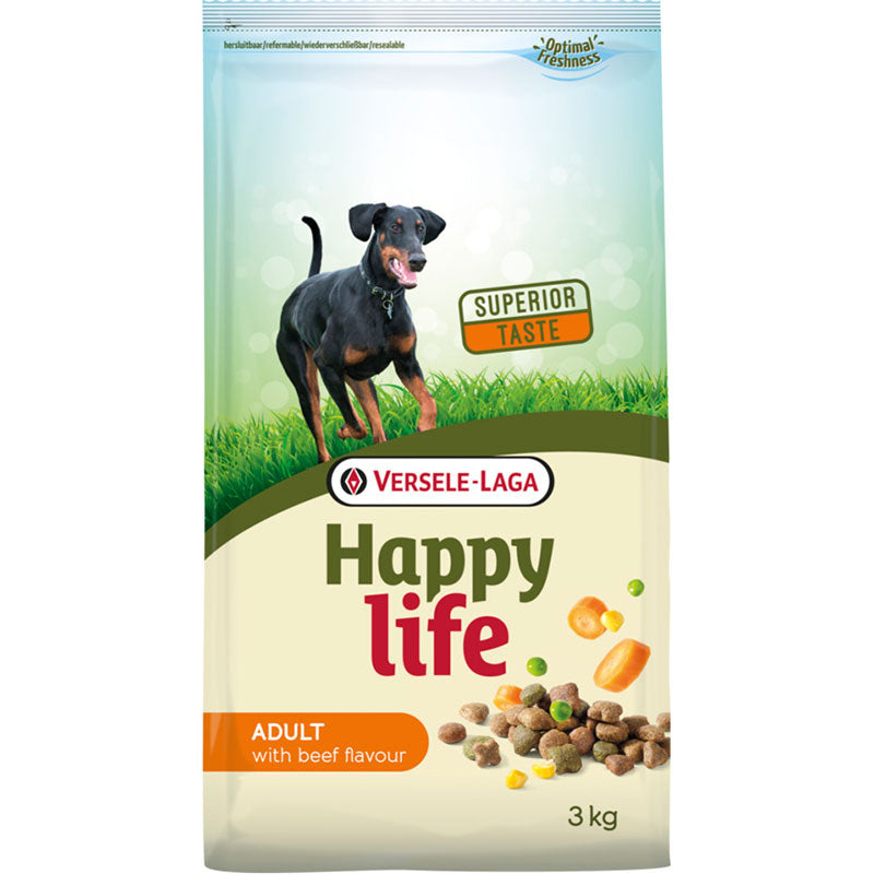 Versele-Laga Happy Life Adult mit Rindgeschmack, 15kg