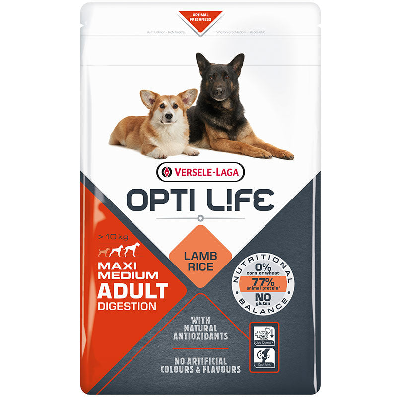 Versele-Laga Opti-Life Adult Digestion Medium & Maxi, 12,5kg