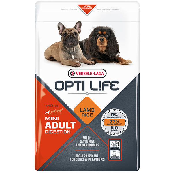 Versele Laga Opti-Life Adult Digestion Mini – Hundefutter Für Erwachsene Mini-Rassen, 7,5 Kg