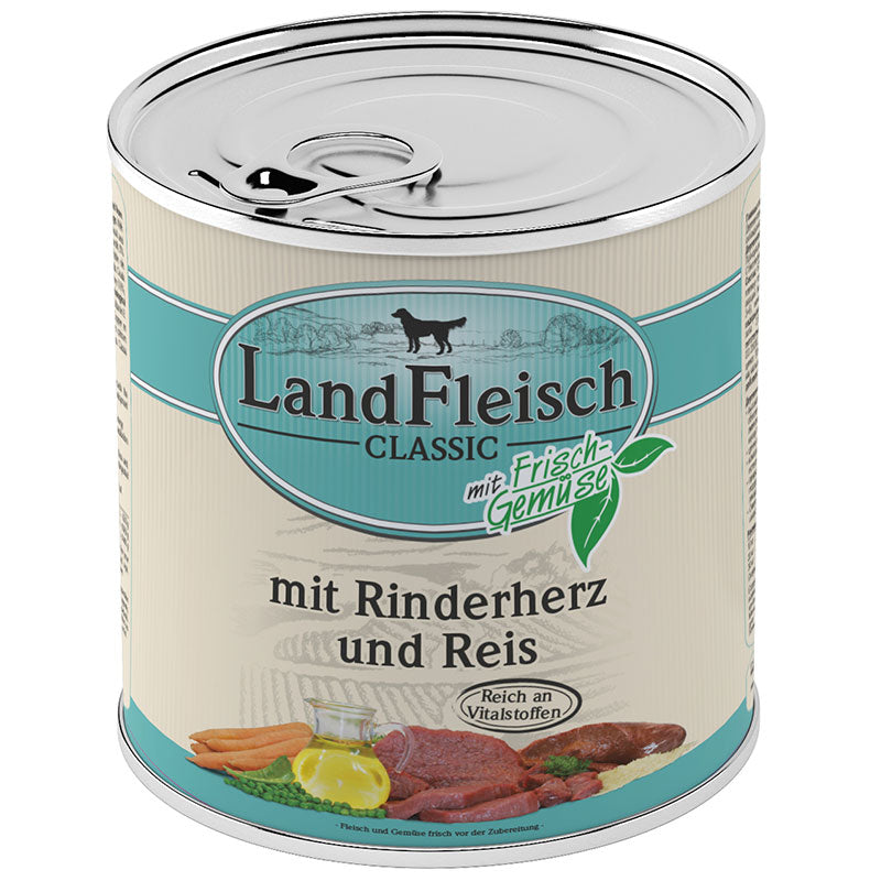Landfleisch Dog Rinderherz & Reis