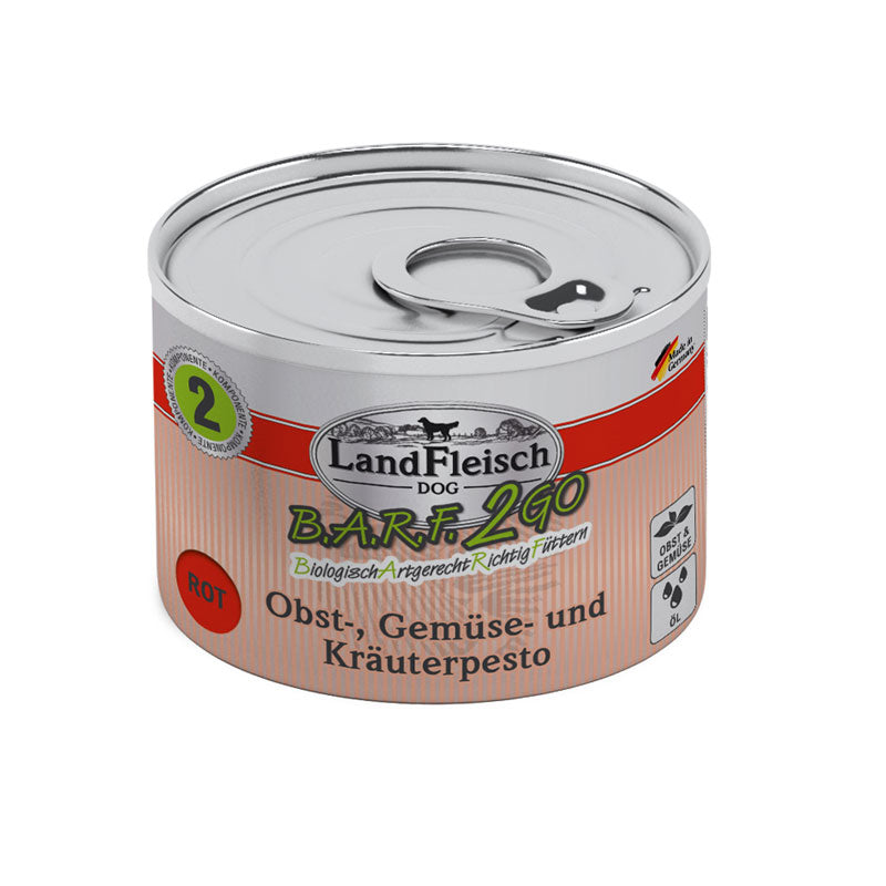 Landfleisch BARF2GO Pesto Rot, 200g