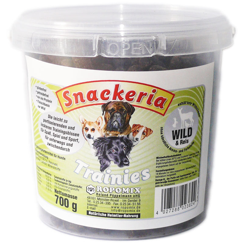 Snackeria Trainies Wild & Reis, 600g Eimer