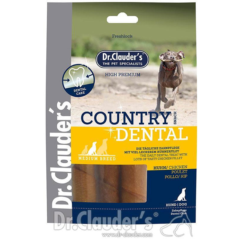 Dr. Clauders Country Dental Snack Huhn, medium breed, 120g