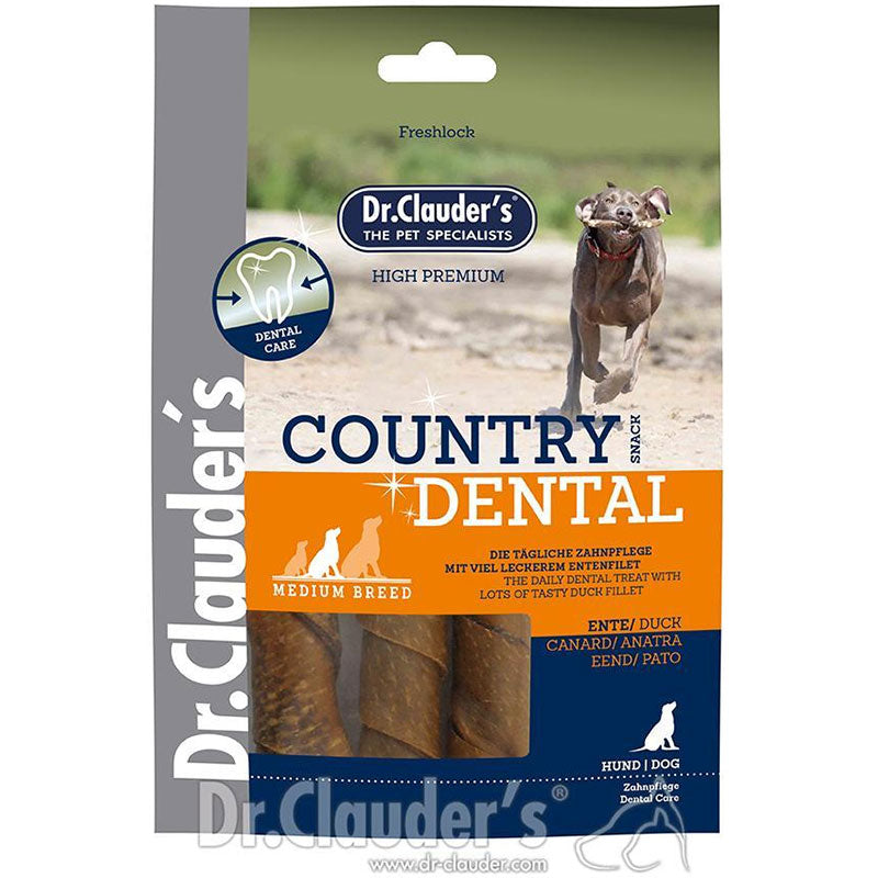 Dr. Clauders Country Dental Snack Ente, medium breed, 120g
