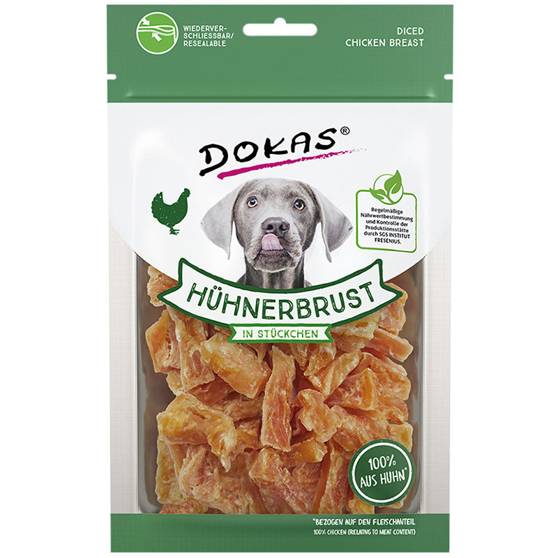 Dokas Hühnerbrust in Stückchen, 70g