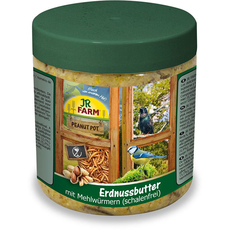 JR FARM Peanut Pot Erdnussbutter mit Mehlwürmern, 400g