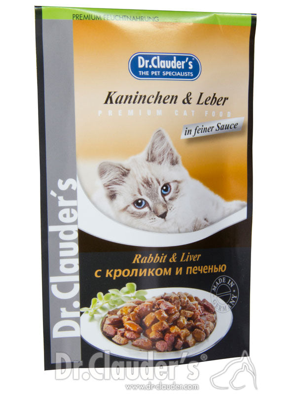 Dr. Clauders Kaninchen & Leber in Sosse, 100g