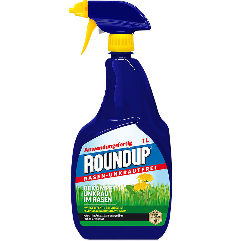 Roundup Rasen-Unkrautfrei Spray 1L, (ohne Glyphosat)