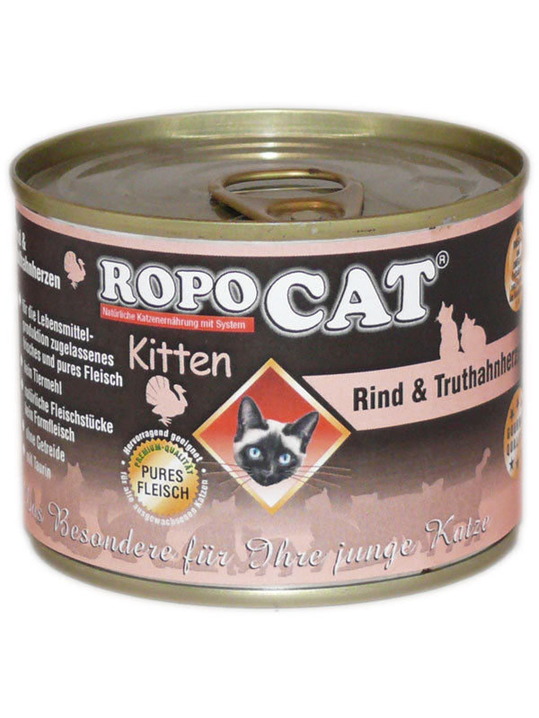 RopoCat Junior Rind & Truthahnherzen, 200g